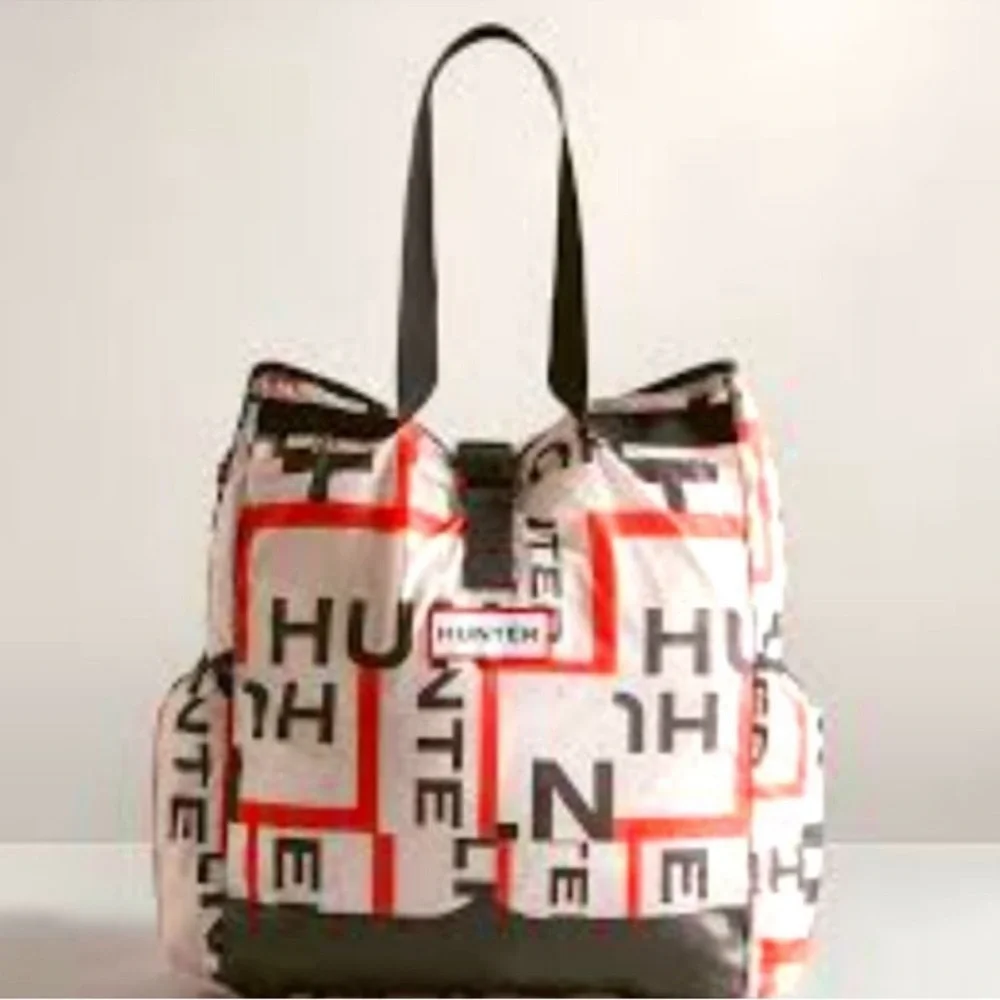 Hunter Original Ripstop Packable Tote Bag Exploded Logo